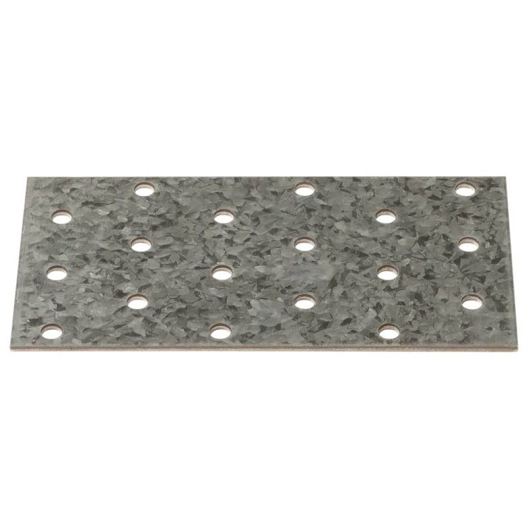 Plăci perforate, 40 buc., 2 mm, 120x60 mm, oțel galvanizat