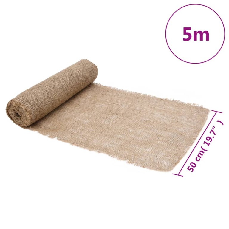 Rulou de iută, 0,5x5 m, iută 100%, 200 g/m²