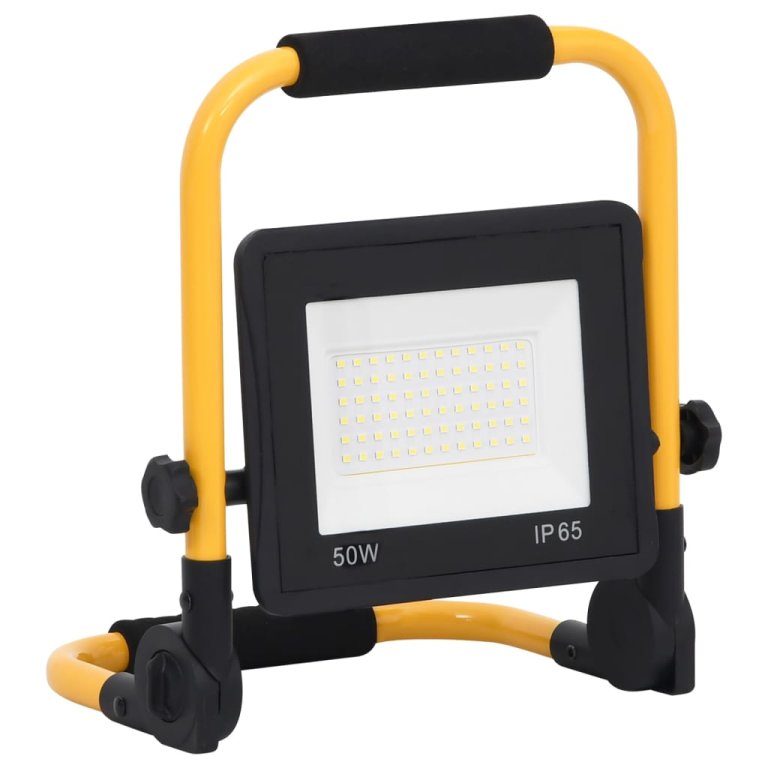 Proiector cu LED și mâner, alb rece, 50 W