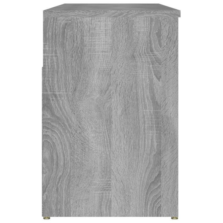 Bancă pentru pantofi gri sonoma 105x30x45 cm lemn prelucrat