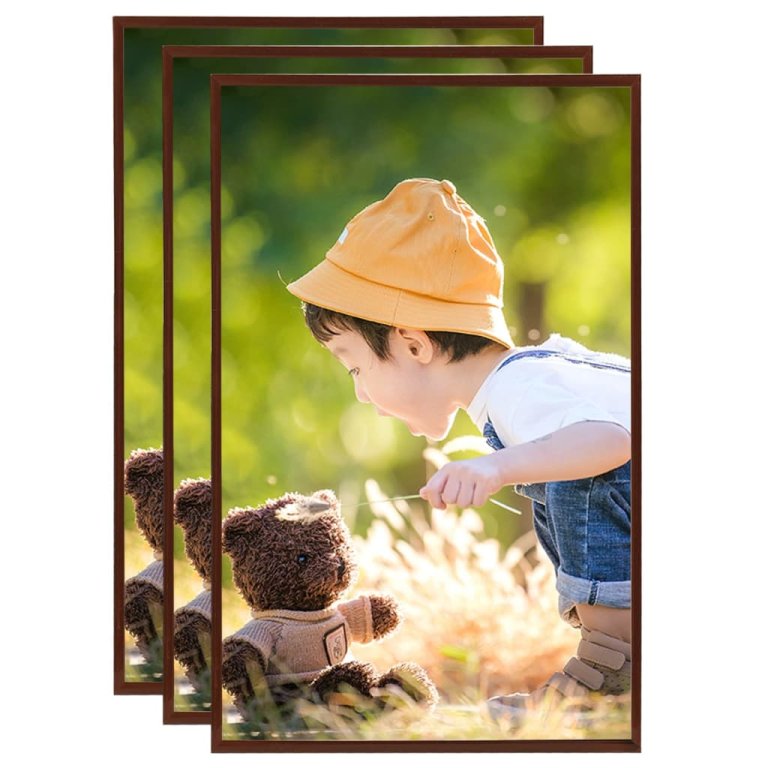 Rame foto colaj pentru masă 3 buc. bronz 13x18 cm MDF