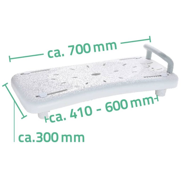 RIDDER Scaun tip raft pentru cadă cu mâner, alb, A0040101