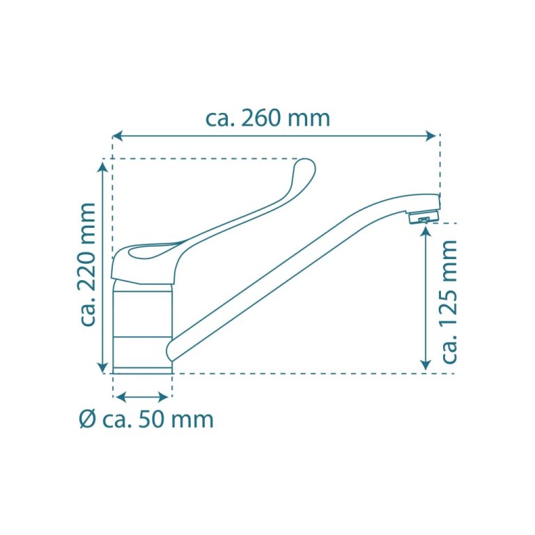 SCHÜTTE Baterie mixer de chiuvetă „VITAL”, crom