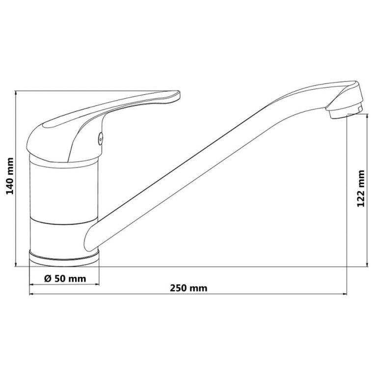 SCHÜTTE Baterie mixer chiuvetă „ULTRA”, crom, presiune joasă