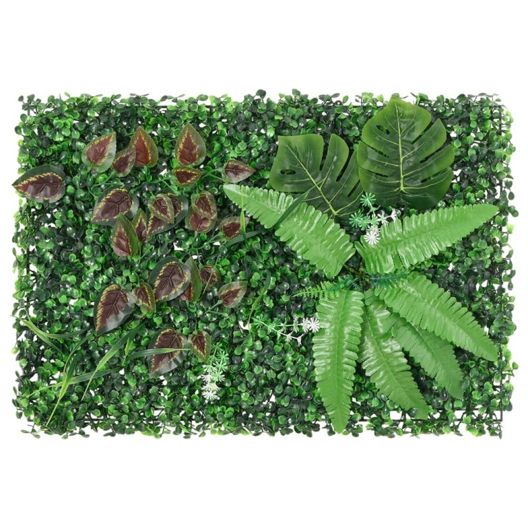   Gard din plante artificiale, 24 buc., verde, 40x60 cm