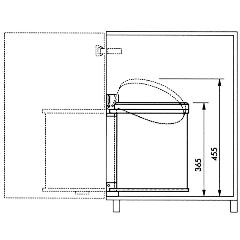 Hailo Coș de gunoi pentru dulap Compact-Box M, alb, 15 L 3555-101