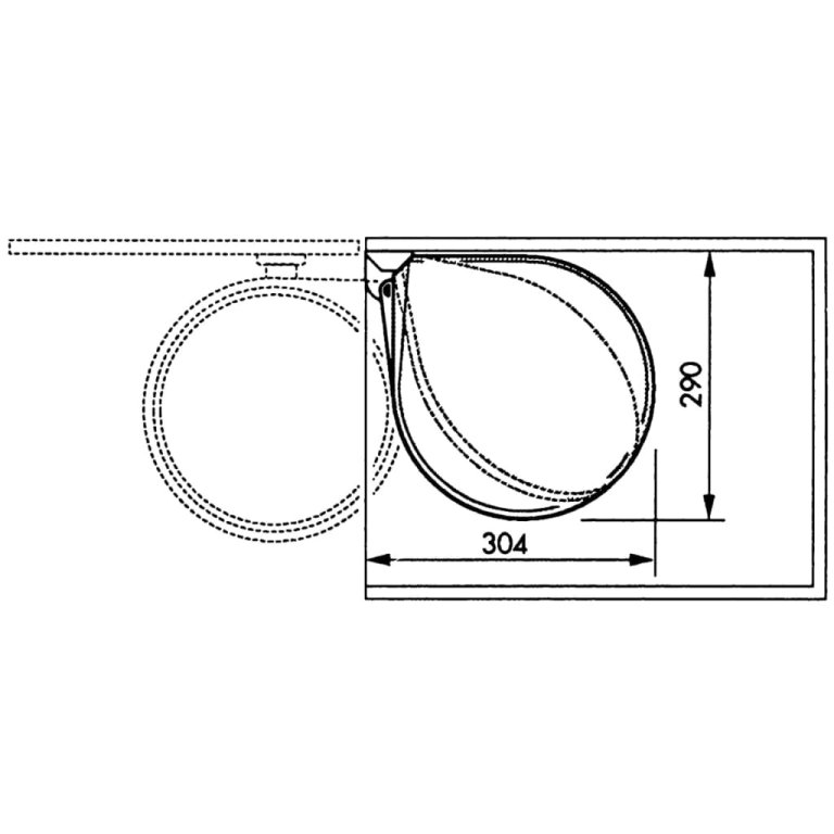 Hailo Coș de gunoi pentru dulap Compact-Box M, alb, 15 L 3555-101