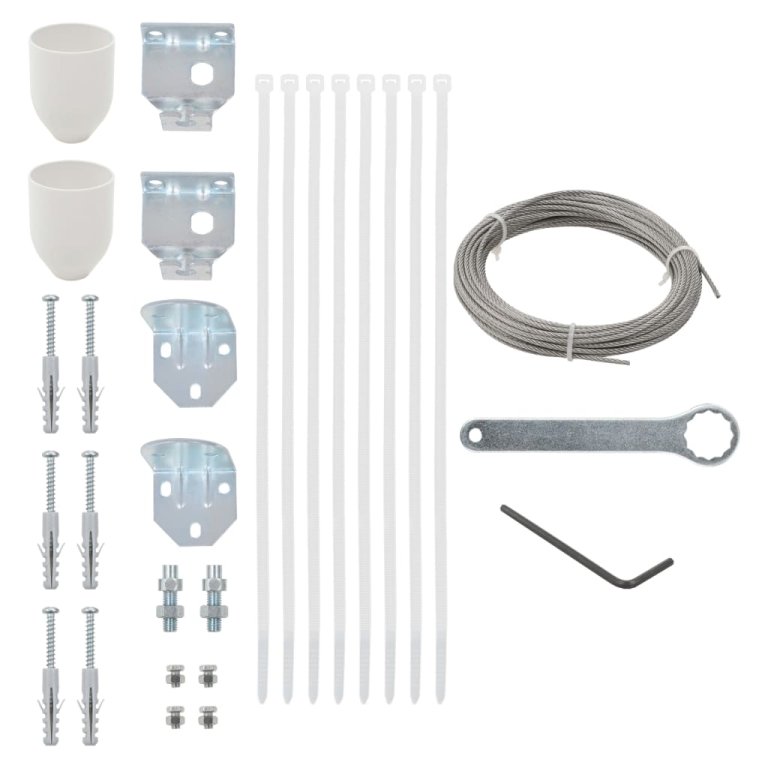 Set de accesorii pentru paravan de balcon, 29 piese