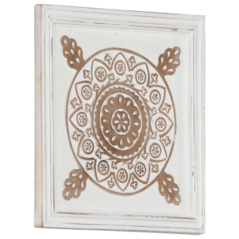 Panouri de perete sculptate manual, 2 buc., 40x40x1,5 cm, MDF