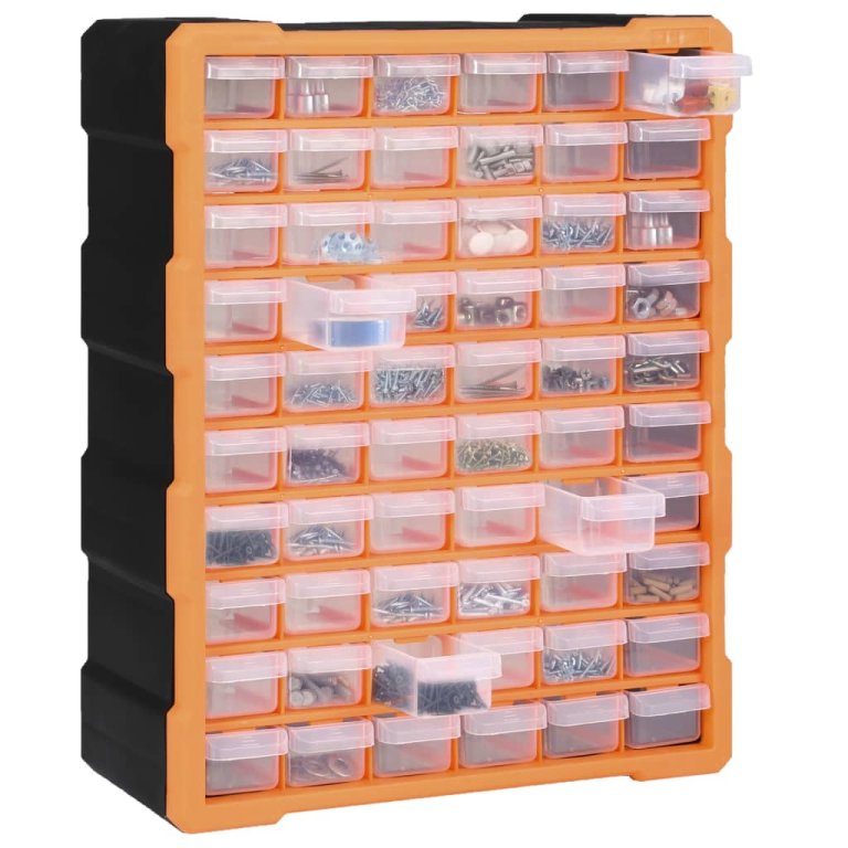 Organizator cu 60 de sertare, 38 x 16 x 47,5 cm