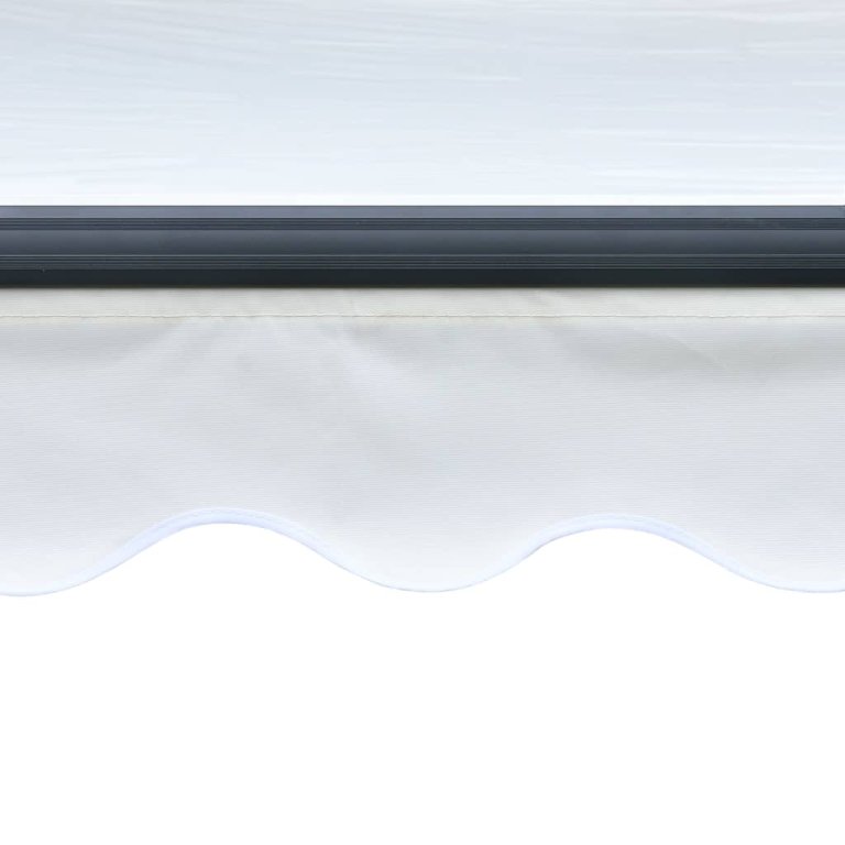 Copertină retractabilă manual cu LED, crem, 400 x 300 cm