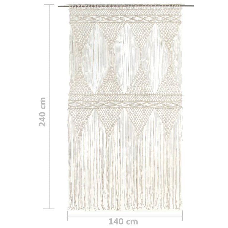 Perdea macrame, 140 x 240 cm, bumbac