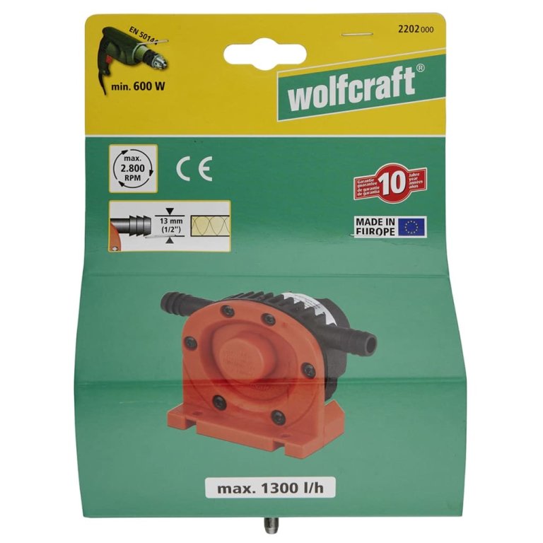 wolfcraft Pompă cu foraj 1300 l/h S=6 mm 2202000