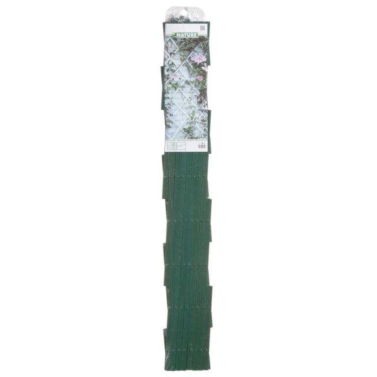 Nature Gard de grădină tip Trellis, 100 x 200 cm PVC, verde, 6040704