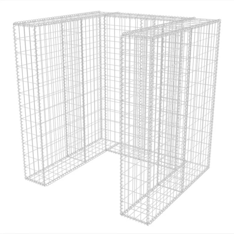 Gabion unic îngrădire pubelă, oțel, 110 x 100 x 120 cm