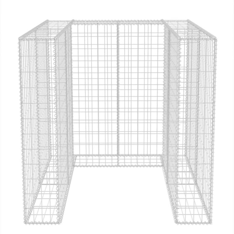 Gabion unic îngrădire pubelă, oțel, 110 x 100 x 120 cm