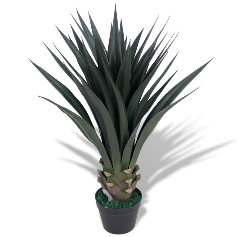 Plantă Yucca artificială cu ghiveci, 85 cm, verde