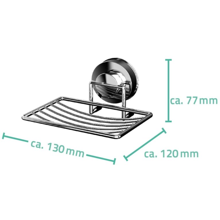 RIDDER Săpunieră de duș 13x12x7,7 cm crom 12040100