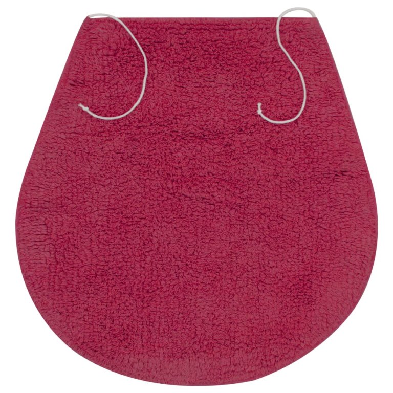 Set covorașe baie, 3 piese, fucsia, textil