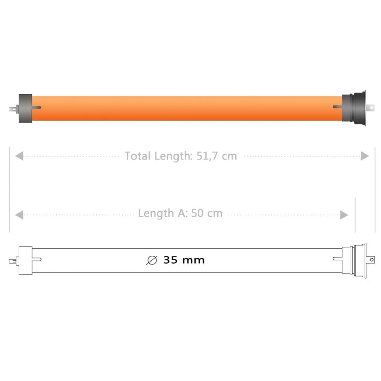 Motor tubular, 10 Nm