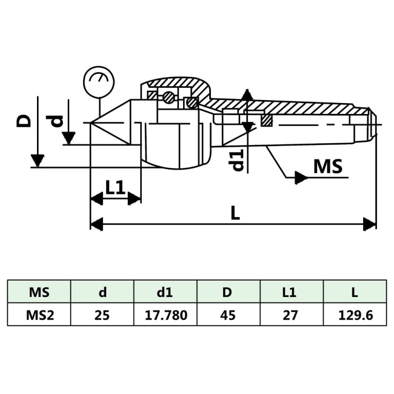 Centru strung rotativ MT2