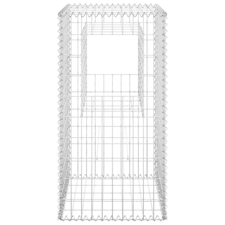 Stâlp coș gabion, 50x50x100 cm, fier