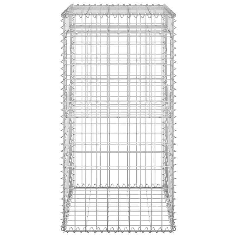 Stâlp coș gabion, 50x50x100 cm, fier