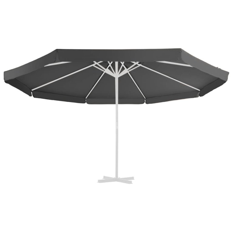 Pânză de schimb umbrelă de soare de exterior, antracit, 500 cm