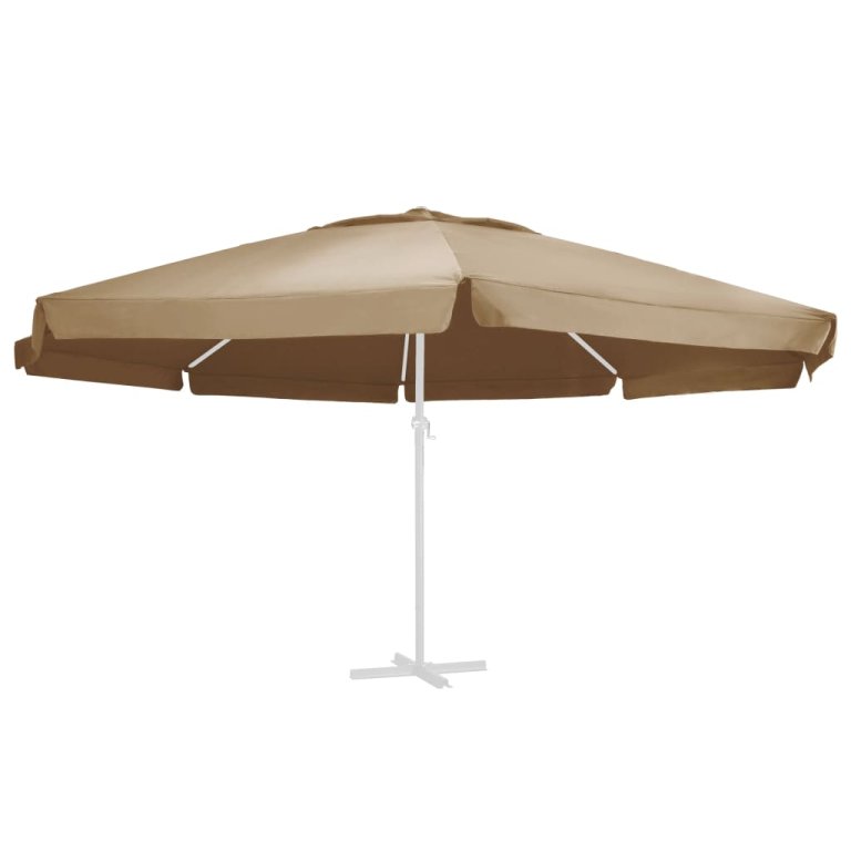 Pânză de schimb umbrelă de soare de grădină gri taupe 600 cm