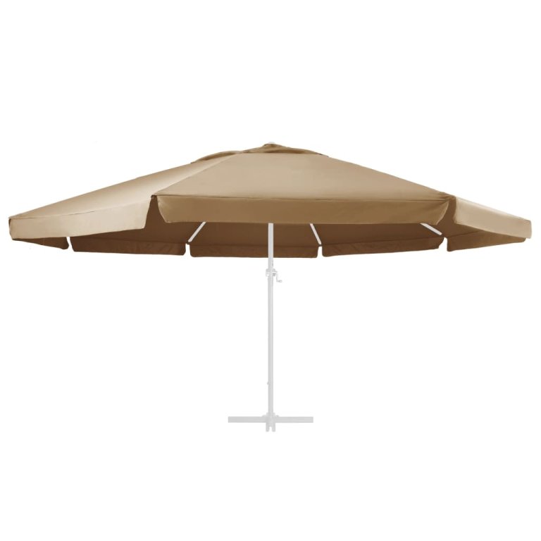 Pânză de schimb umbrelă de soare de grădină gri taupe 600 cm