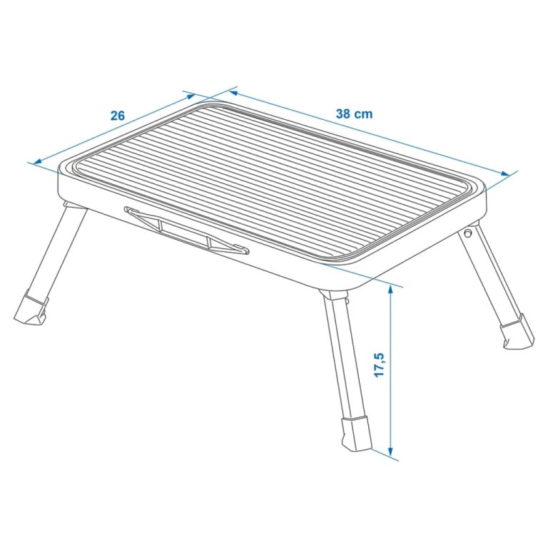 ProPlus Taburet cu o treaptă pliabil, 150 kg, metal