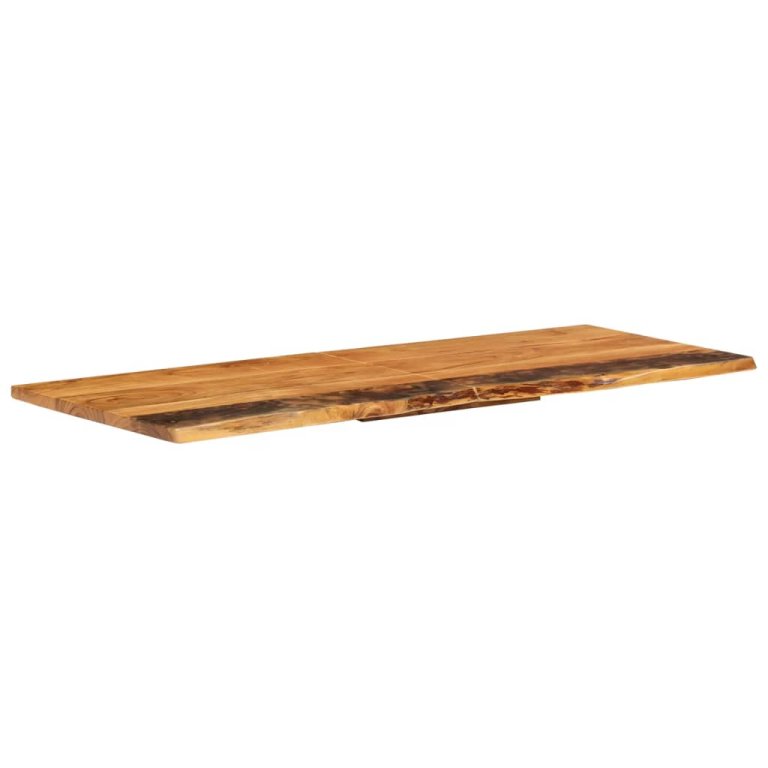 Blat lavoar de baie, 140x52x2,5 cm, lemn masiv de acacia