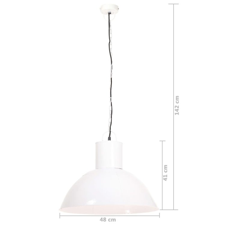 Lampă suspendată, 25 W, alb, rotund, 48 cm, E27