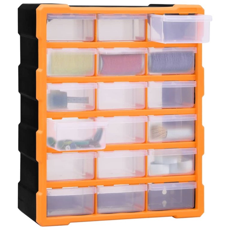 Organizator cu 18 sertare medii, 38x16x47 cm