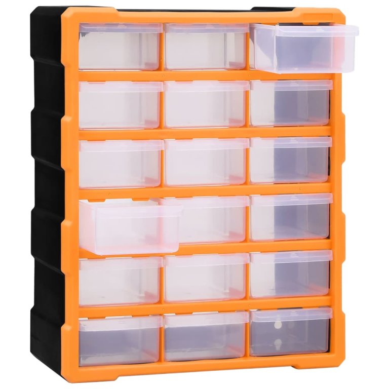 Organizator cu 18 sertare medii, 38x16x47 cm