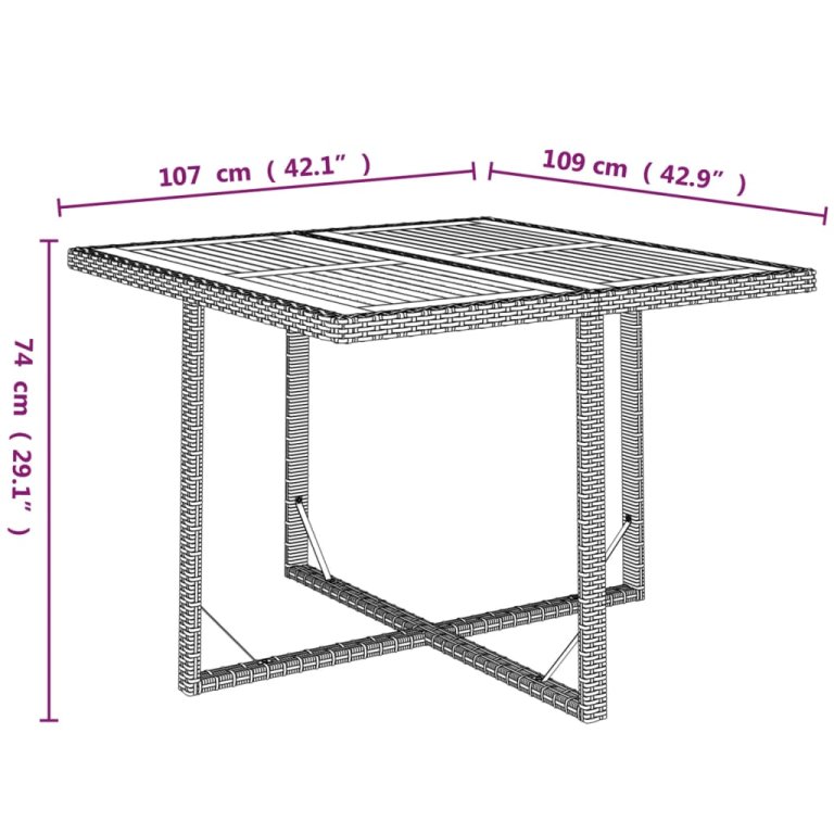 Set mobilier de grădină cu perne, 9 piese, negru, poliratan