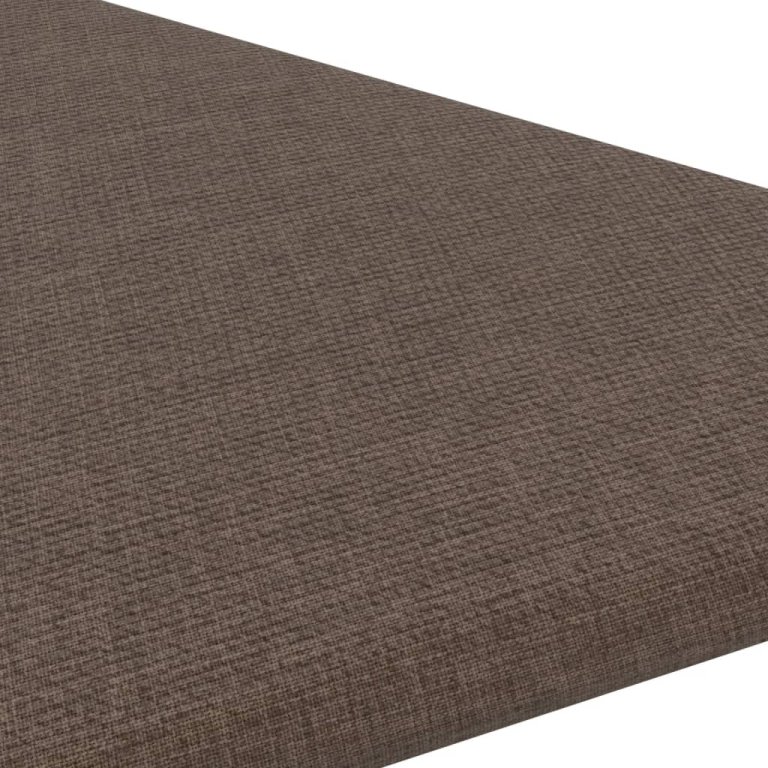 Panouri de perete, 12 buc., maro, 30x30 cm, textil, 0,54 m²