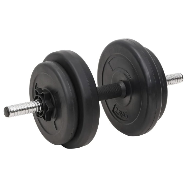 Set de halteră și gantere cu plăci de greutate, 120 kg