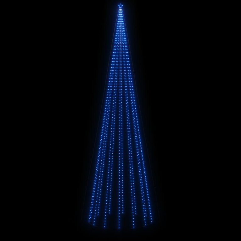 Brad de Crăciun cu țăruș, 1134 LED-uri, albastru, 800 cm