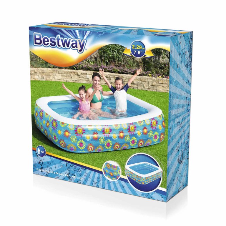 Bestway Piscină gonflabilă pentru copii, albastru, 229x152x56 cm