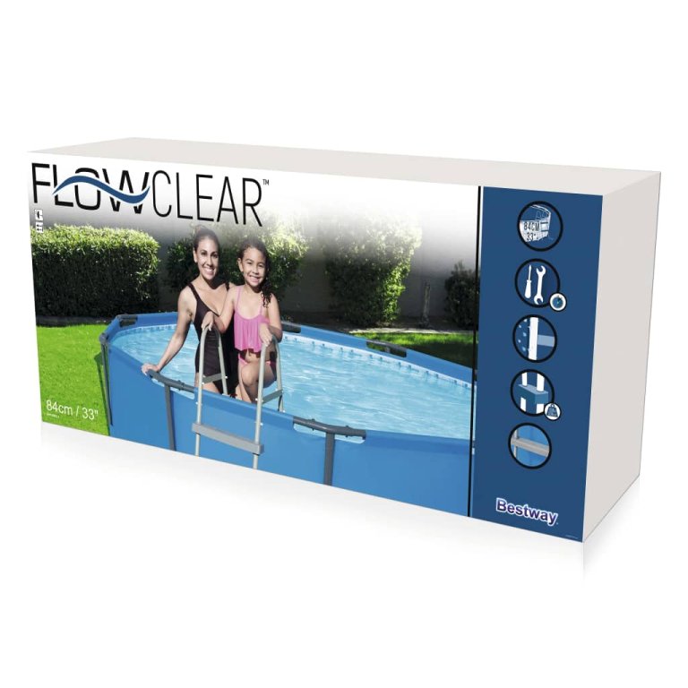 Bestway Scară piscină cu 2 trepte Flowclear, 84 cm, 58430