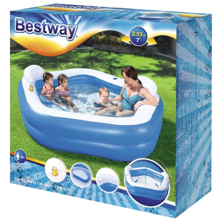 Bestway Piscină Family Fun, 213x206x69 cm