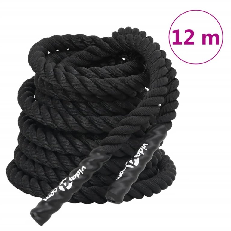 Frânghie de lucru, negru, 12 m, 9 kg, poliester