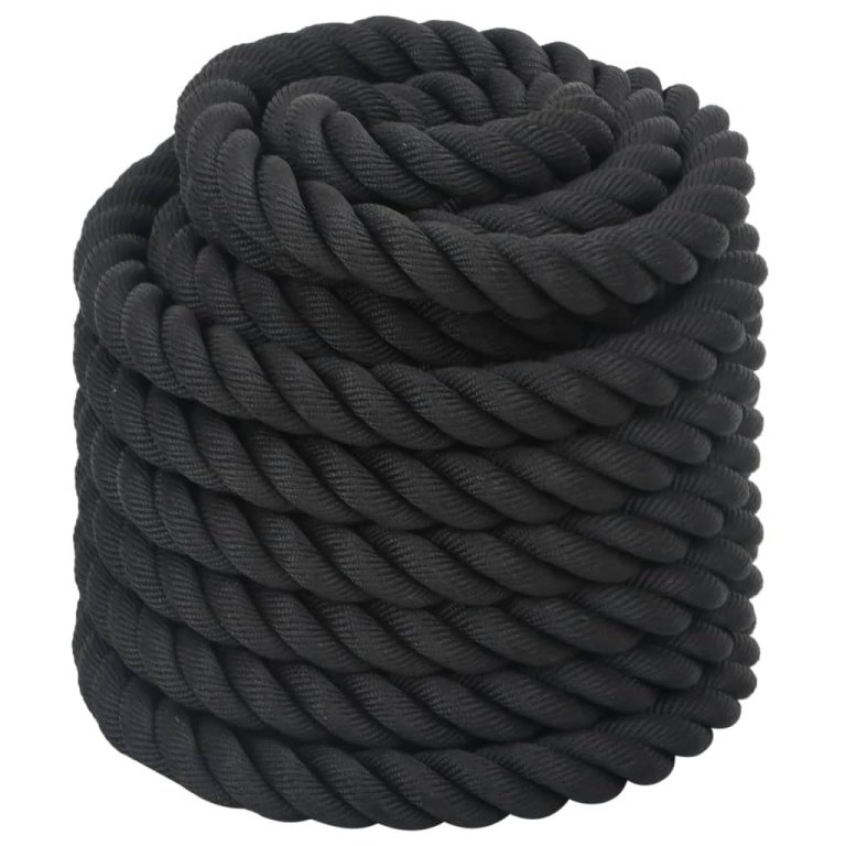 Frânghie de lucru, negru, 12 m, 9 kg, poliester