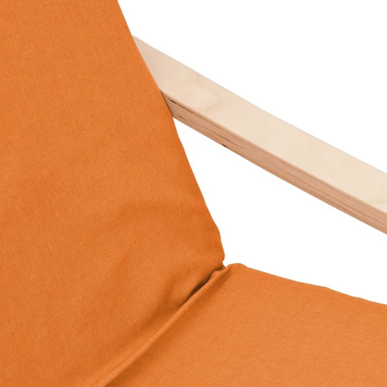 Scaun de relaxare cu taburet, galben închis, material textil