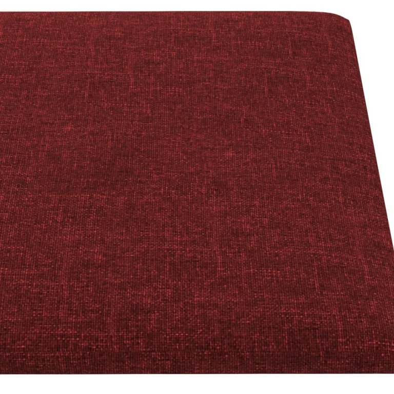 Panouri de perete 12 buc. roșu vin 90x30 cm textil 3,24 m²