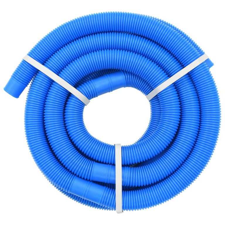 Furtun de piscină cu cleme, albastru, 38 mm, 6 m