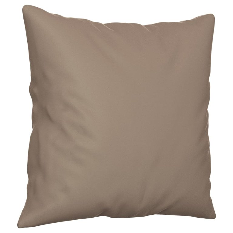 Perne decorative, 2 buc., gri taupe, 40x40 cm, microfibră