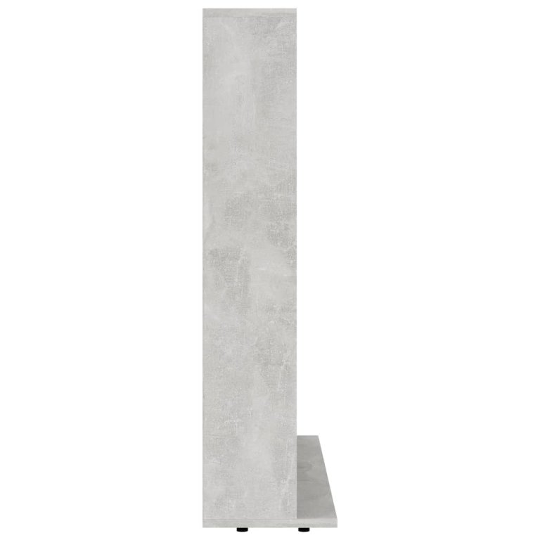 Dulap pentru CD-uri, gri beton, 102x23x89,5 cm, lemn prelucrat