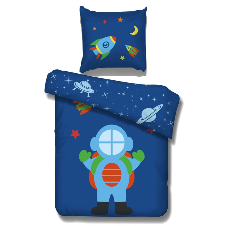 Vipack Set lenjerie de pat Astronaut, 195x85 cm, bumbac